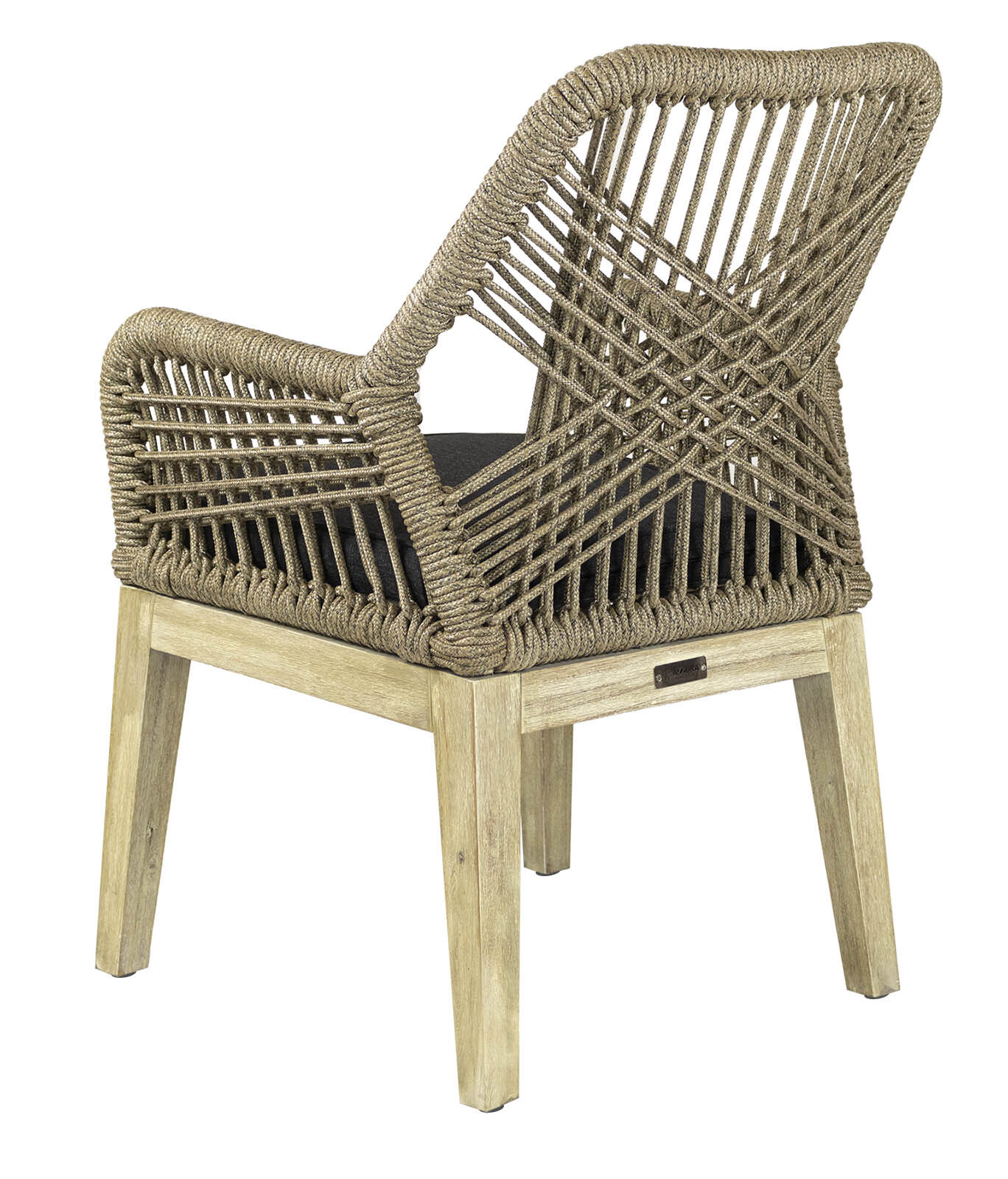 Изображение товара Кресло садовое Azzura R217PR Garden-style dinner 58 см x 65 см x 89 см массив дерева цвет бежевый