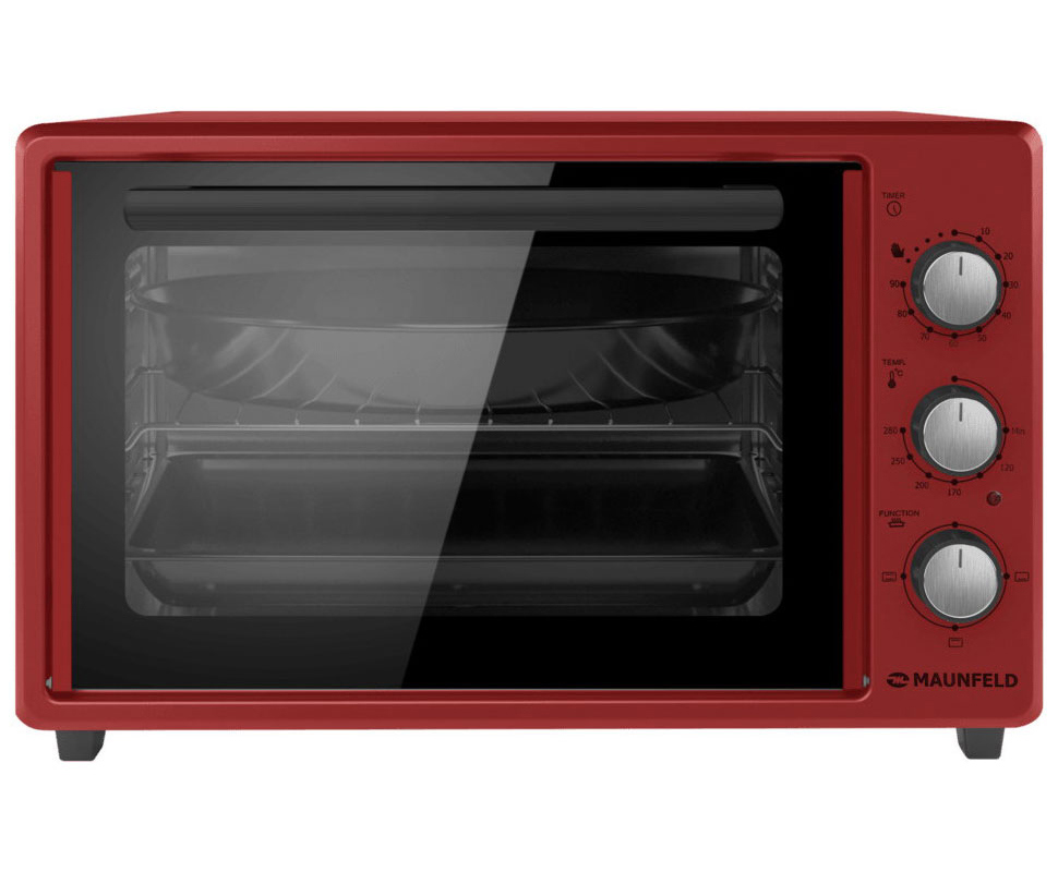 Изображение товара Электропечь 1400 Вт Maunfeld MMO-373MR01 51.5x32.5x42.5 см цвет красный