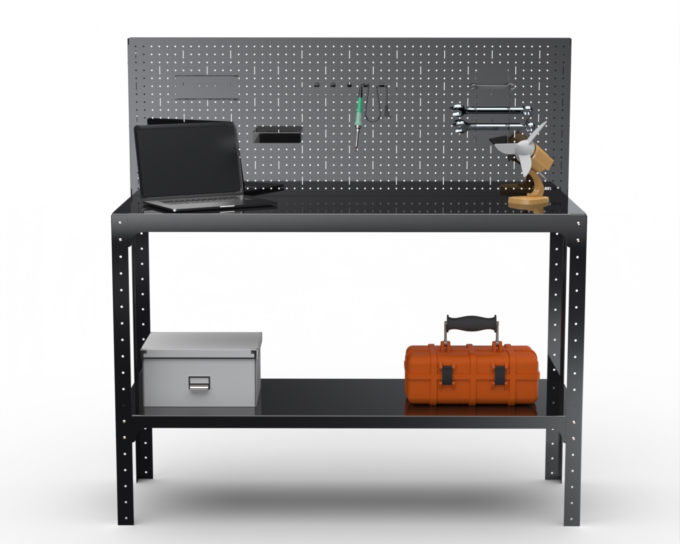 Изображение товара Стол-верстак Metalex 205544 с перфопанелью и аксессуарами