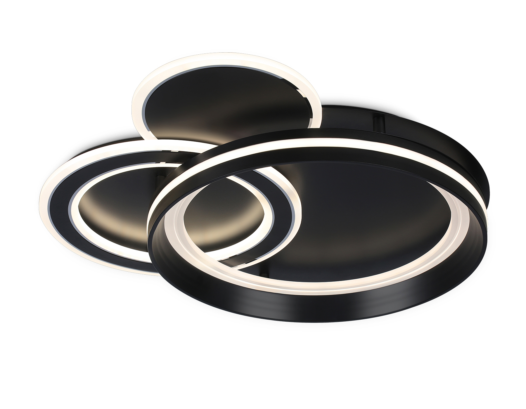 Изображение товара Люстра потолочная светодиодная Ambrella light Acrylica с пультом управления 40.89 м² регулируемый белый свет цвет черный