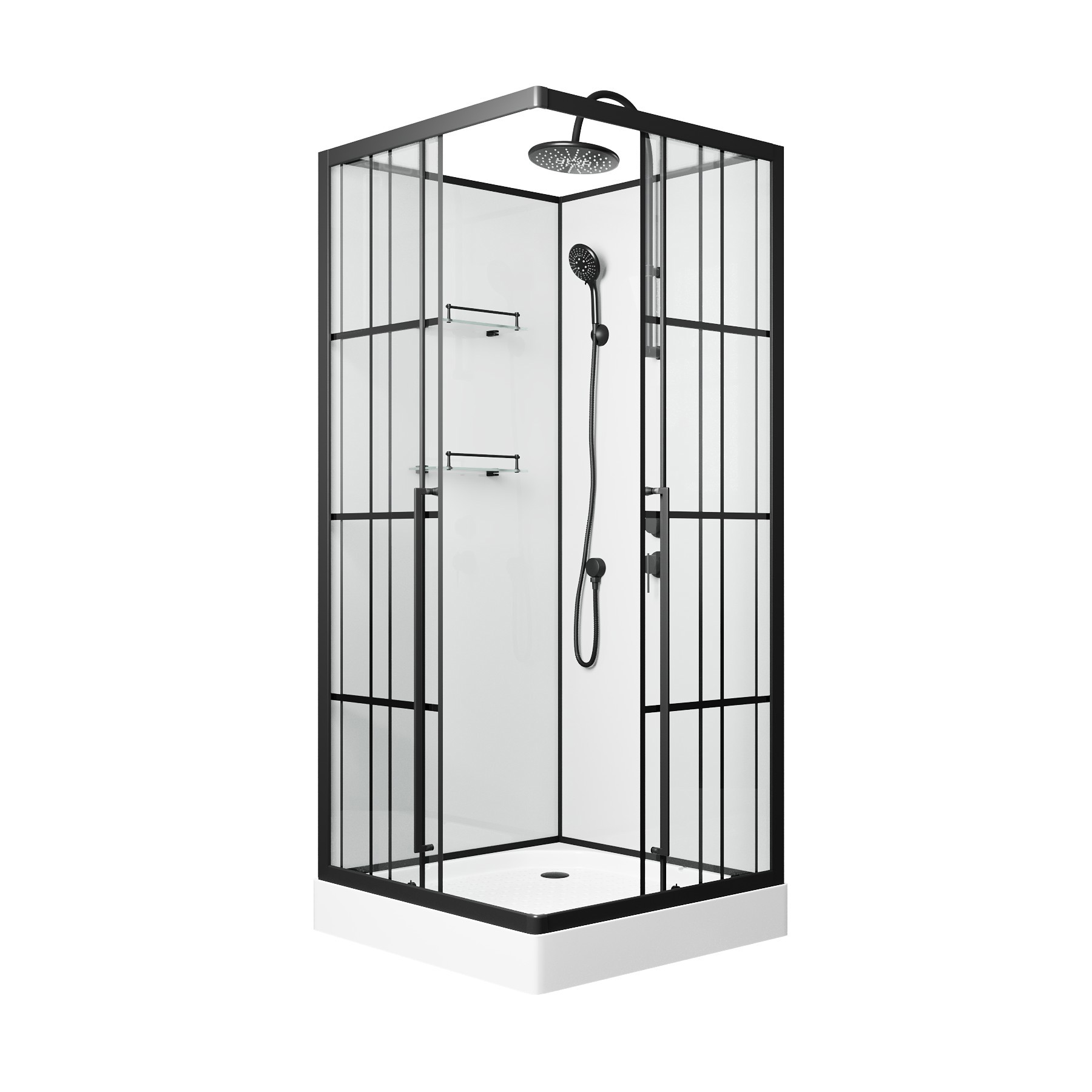 Изображение товара Душевая кабина Niagara ST90/15QR/KL/BKT низкий поддон 90x90см