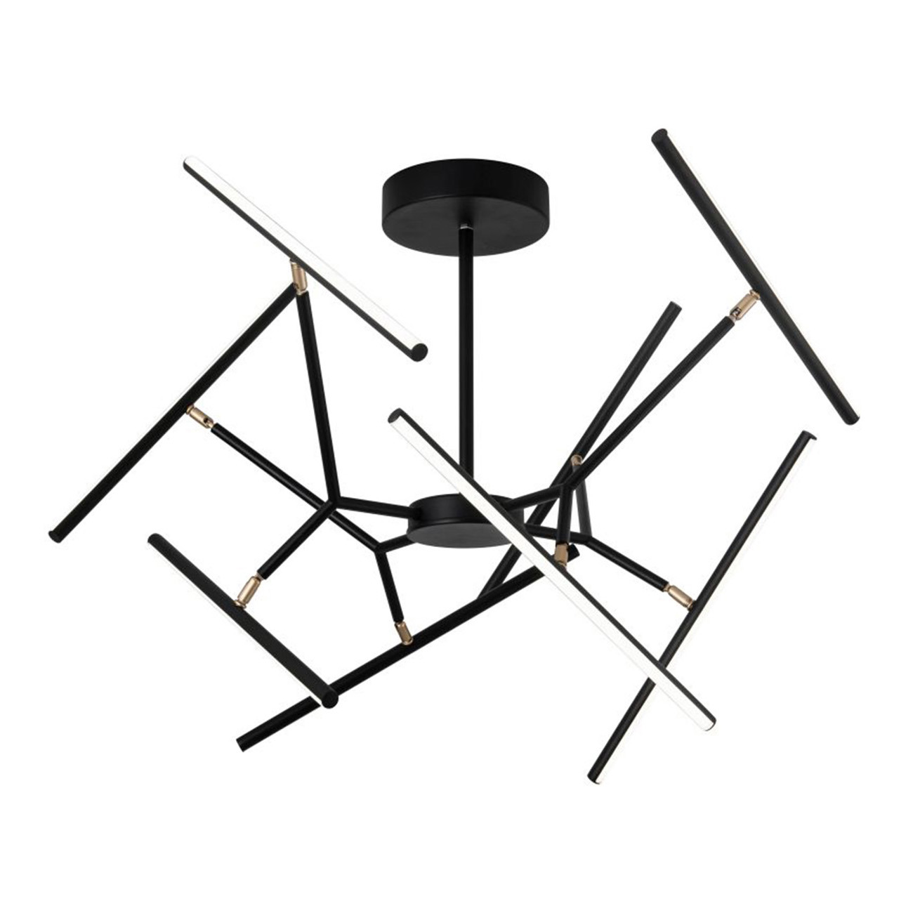 Изображение товара Люстра на штанге GALACTICA 8 плафонов светодиод черная современный стиль