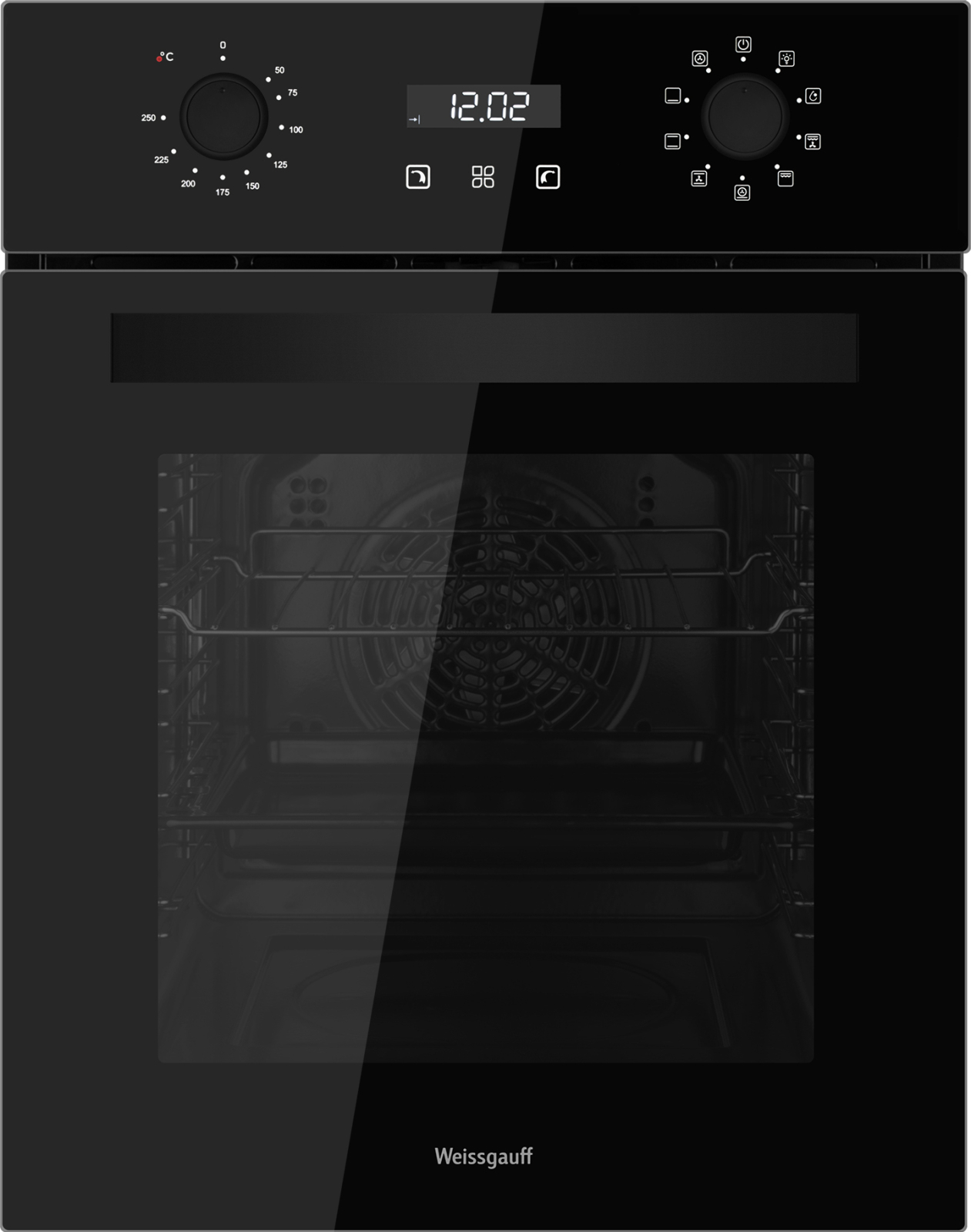 Изображение товара Встраиваемый духовой шкаф Weissgauff Eoy 459 Pdb 45x59.50x56.50 см цвет черный