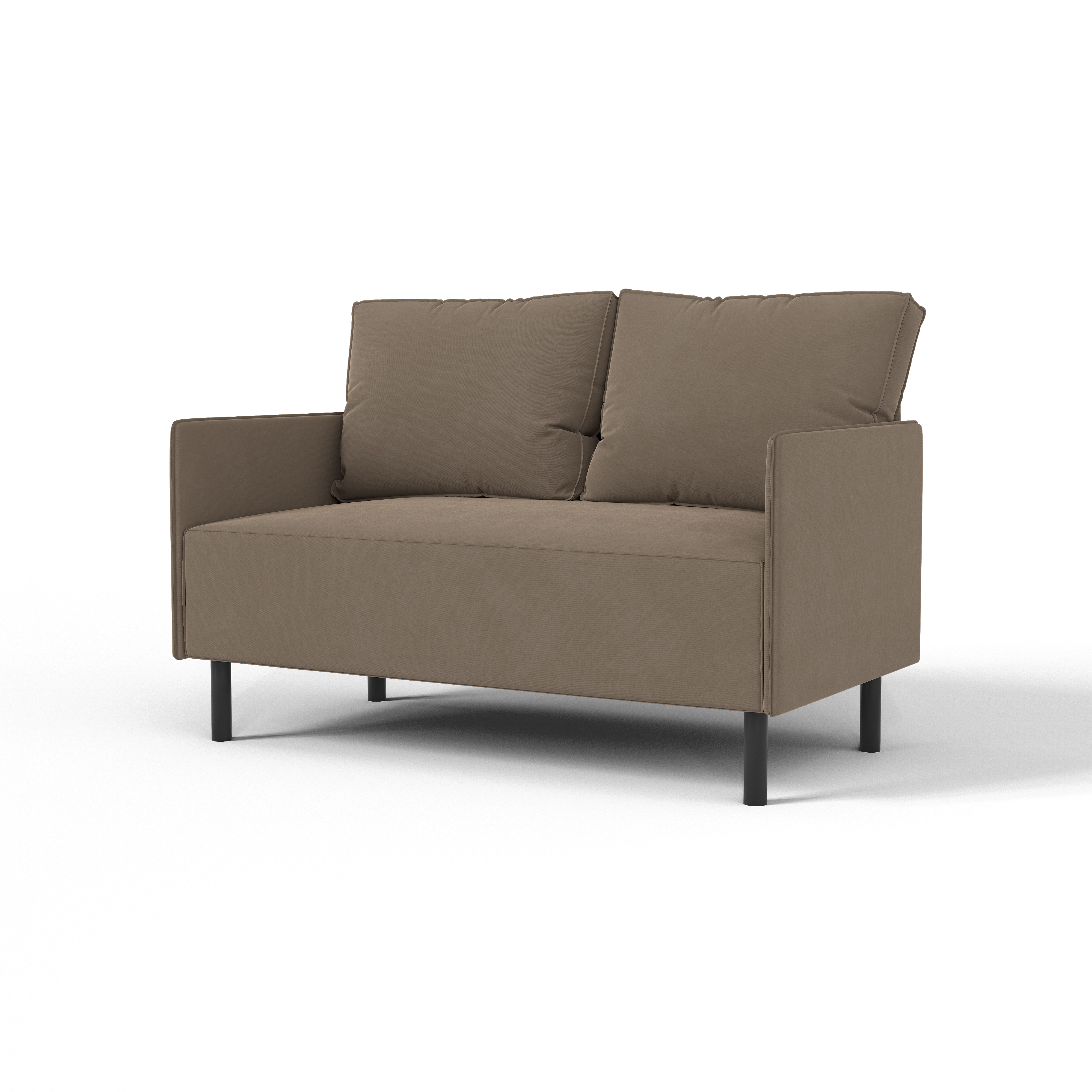 Изображение товара Диван Salon tron Orion divan_orion_04 117x82x66 см велюр цвет коричневый