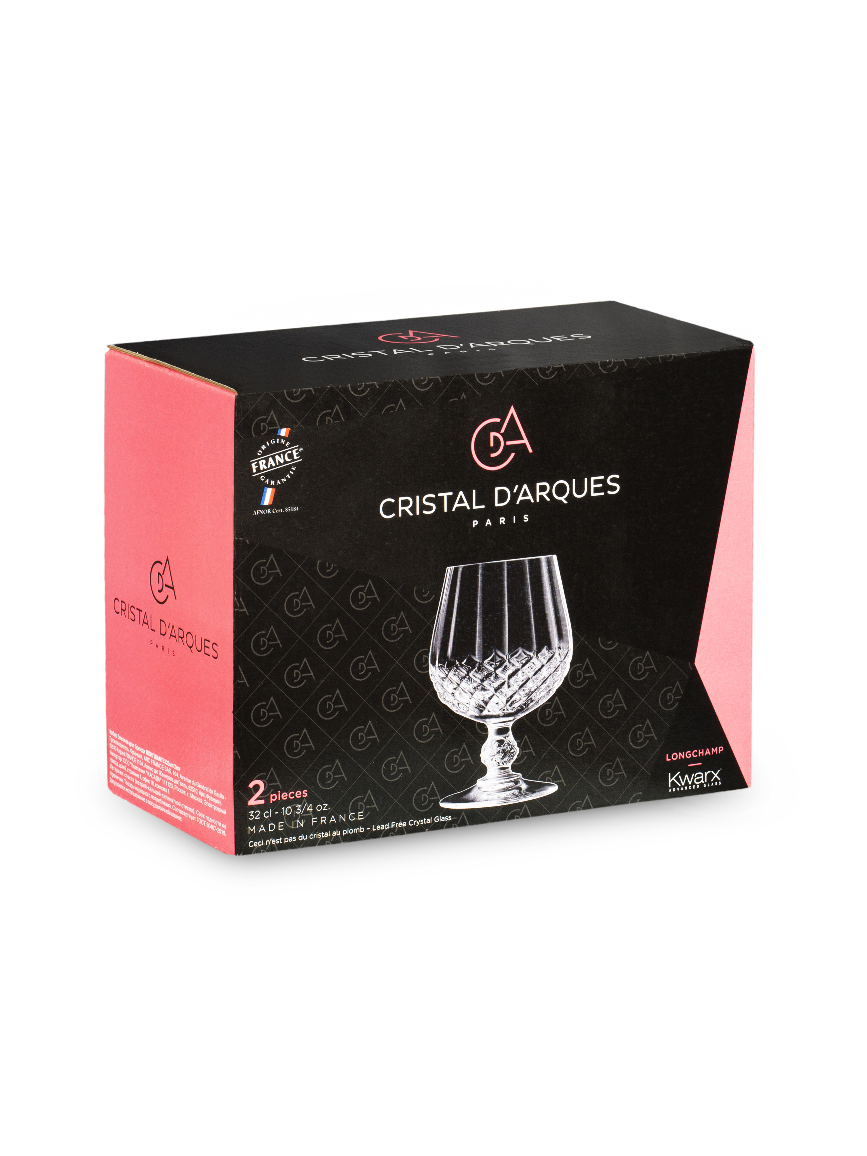 Изображение товара Набор бокалов для коньяка Cristal D'arques Лонгштамп 2 шт 320мл цвет прозрачный