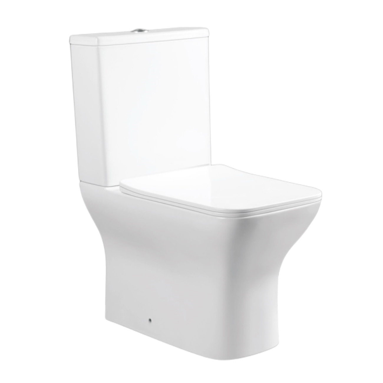 Изображение товара Безободковый унитаз-компакт Bond FL0900 с двойным сливом и встроенным сиденьем