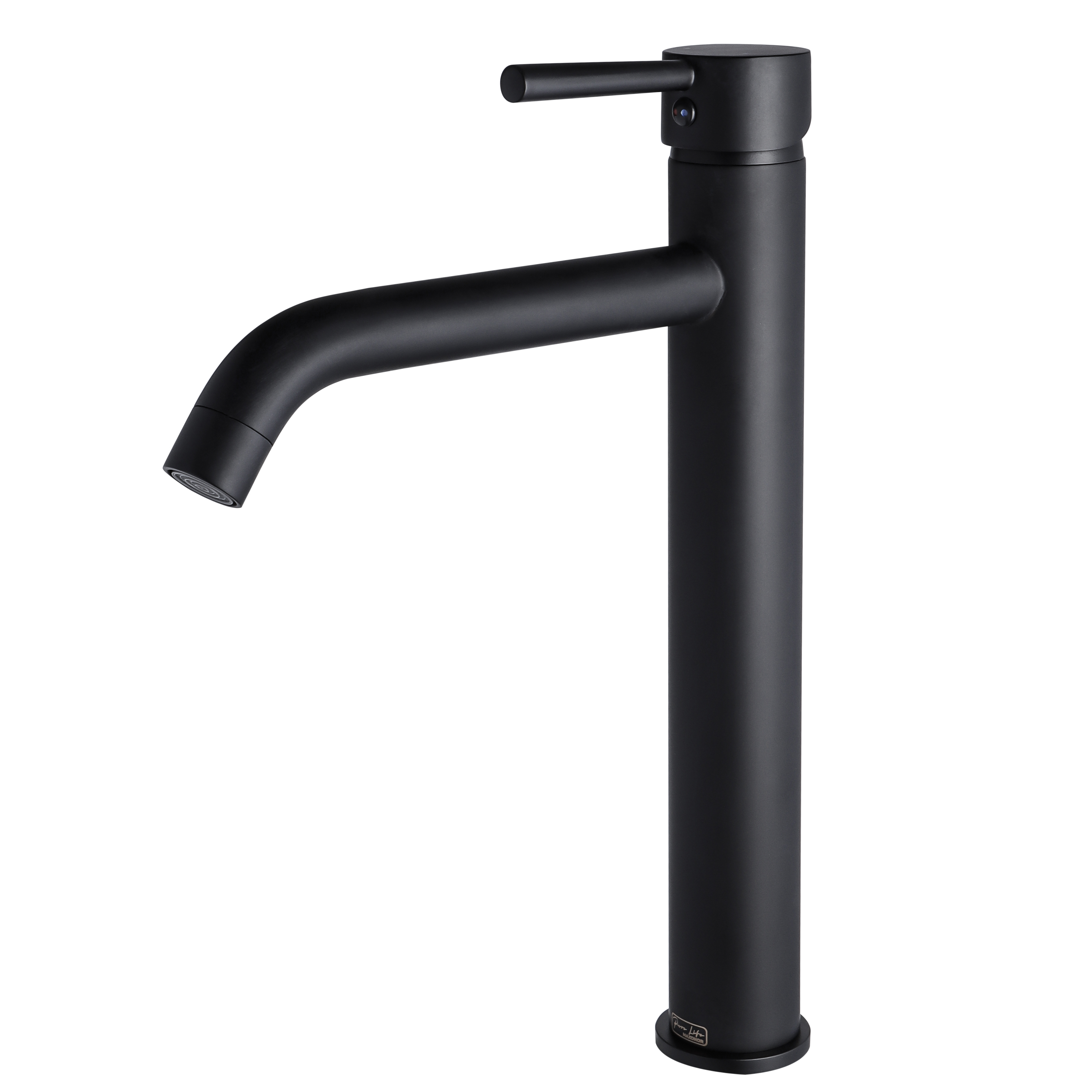 Изображение товара Смеситель для раковины Maxonor pure life Pl1187-7 однорычажный цвет черный матовый, черный