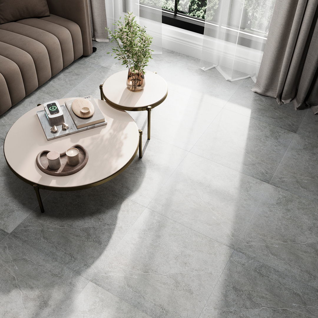 Изображение товара Керамогранит КЕРАМОПРО Бетон Toledo Light Grey 60x60 Матовий устойчивый к морозам