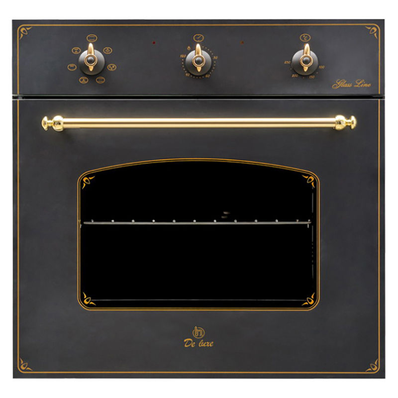 Изображение товара Встраиваемый духовой шкаф De Luxe 6006.03 Эшв - 061 59.50x59.50x60 см цвет черный матовый