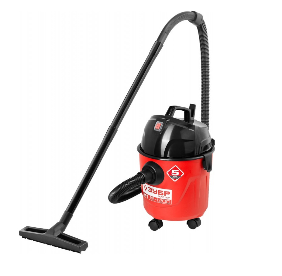 Изображение товара Строительный пылесос Зубр ПУ-15-1200 М1 1200Вт 15л