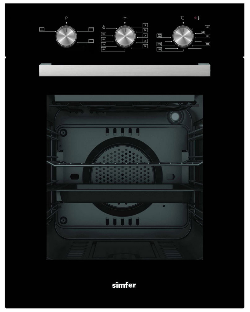 Изображение товара Встраиваемый духовой шкаф Simfer B4Eb14006 49 л черный с паровой очисткой