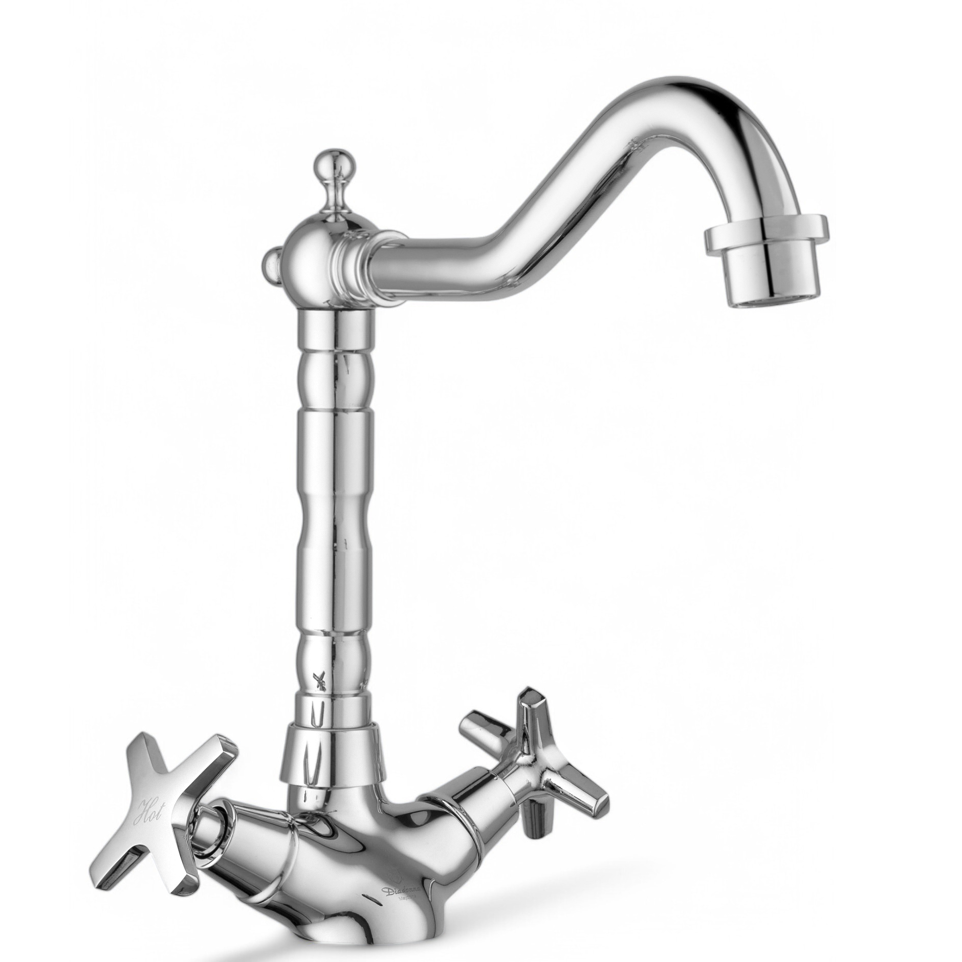 Изображение товара Смеситель кухонный Diadonna D80-744351 с поворотным изливом 19 см хром