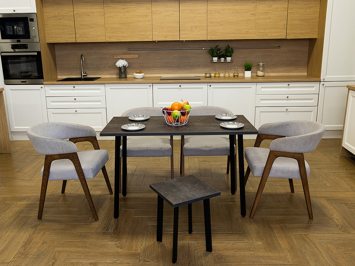 КухонныйстолDikoLoftDelightDining60x60x75смцветательетемный
