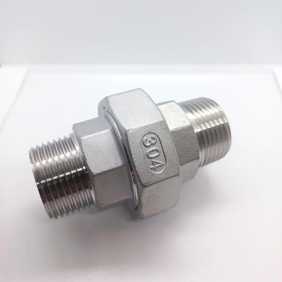 Изображение товара Американка прямая 1/4x1/4 дюйма из нержавеющей стали для водоснабжения