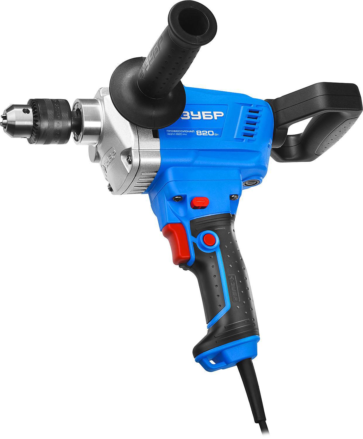 Изображение товара Дрель-миксер Зубр Профессионал ЗДМ-820 РМ 820 Вт регулируемый реверс
