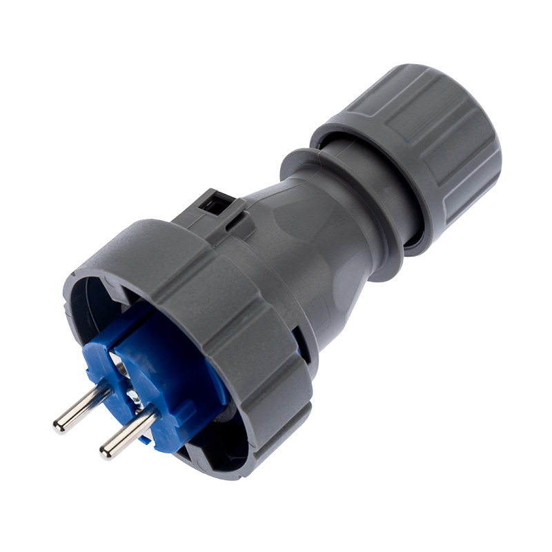 Изображение товара Вилка Rexant прямая влагозащищенная 2PPE IP68 250В 16A поликарбонат