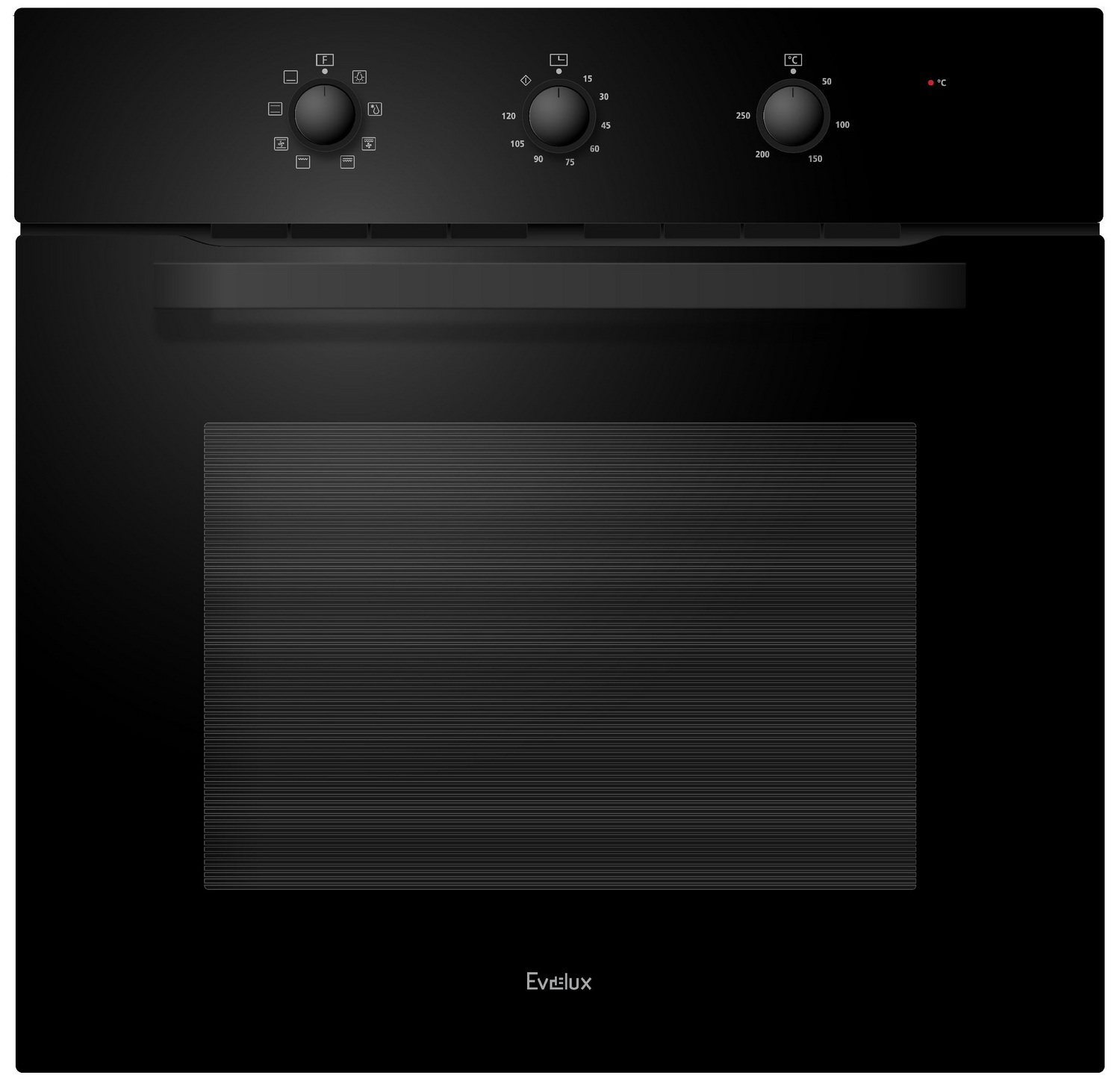 Изображение товара Духовой шкаф Evelux Eo 622 Eb встраиваемый, 65л, черный, 8 режимов