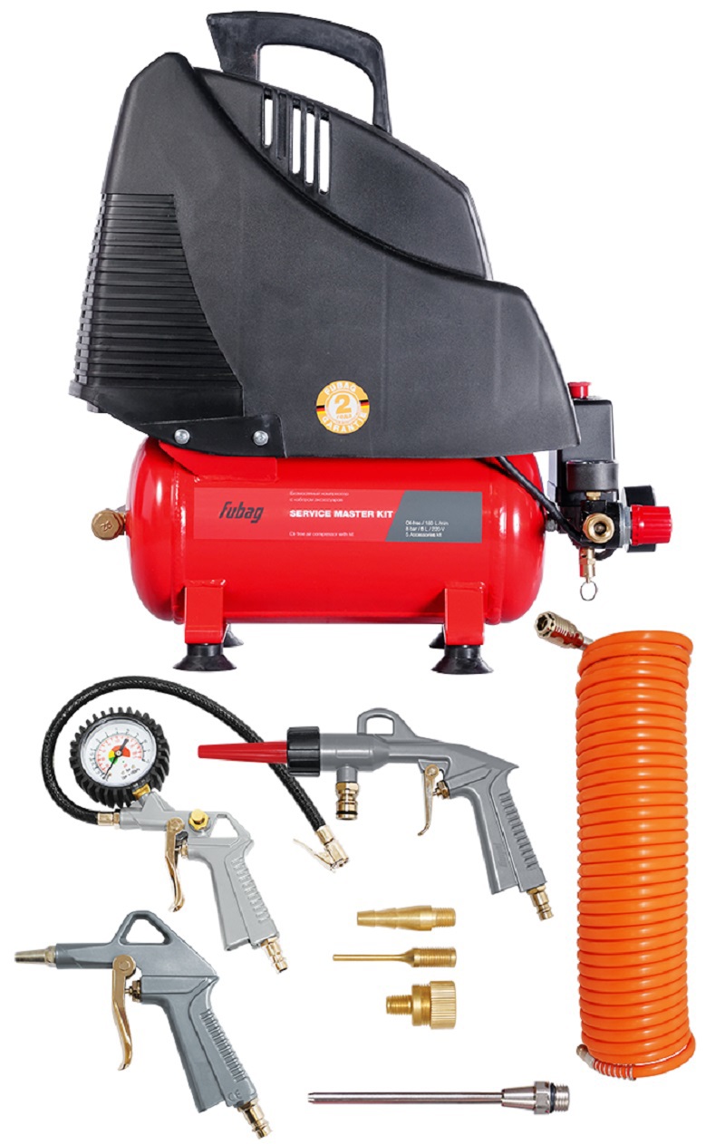 Изображение товара Компрессор сетевой Fubag OL195/6 Service Master Kit 6 л 180 л/мин
