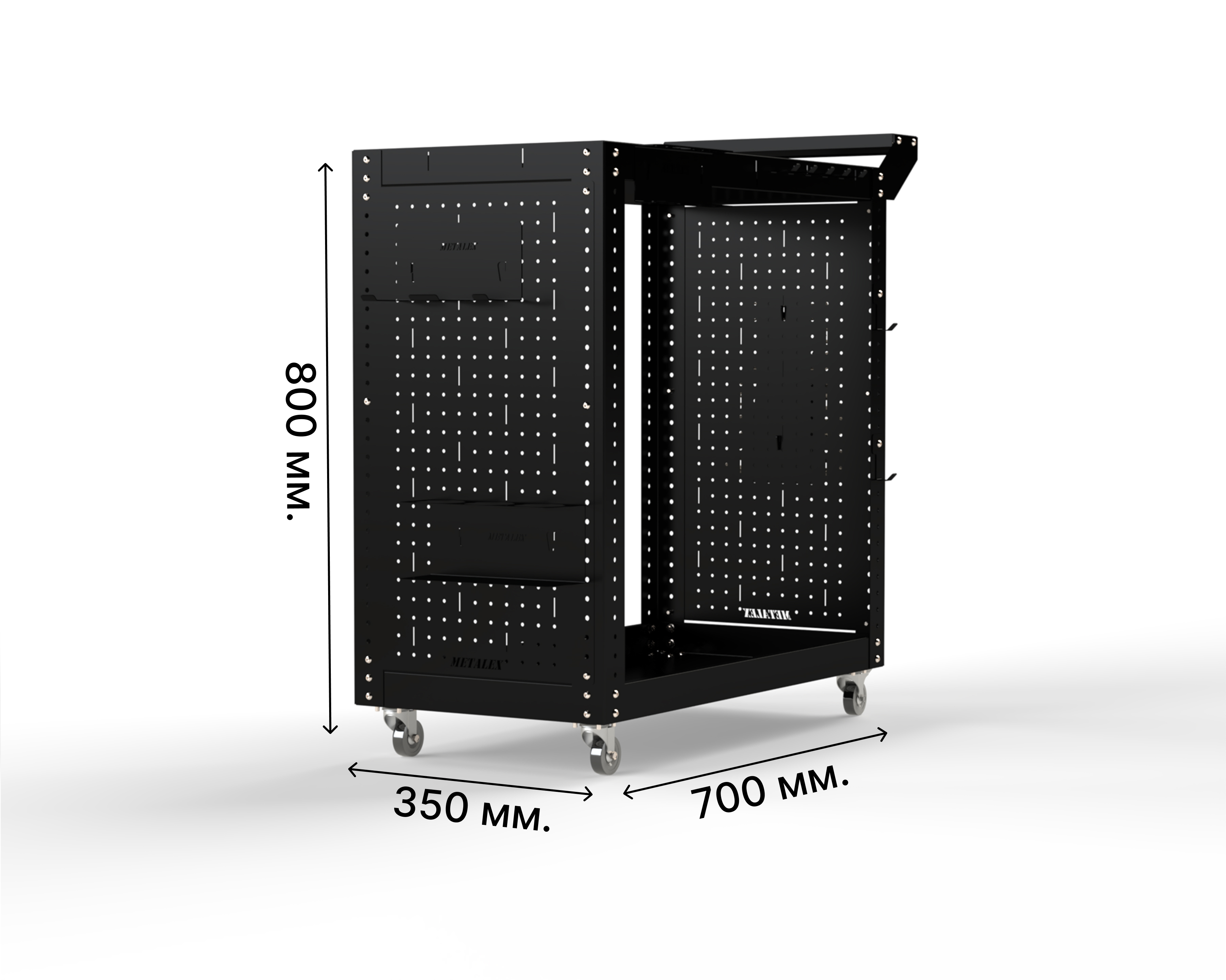 Изображение товара Тележка инструментальная Metalex Тип 2 800x350x800 мм