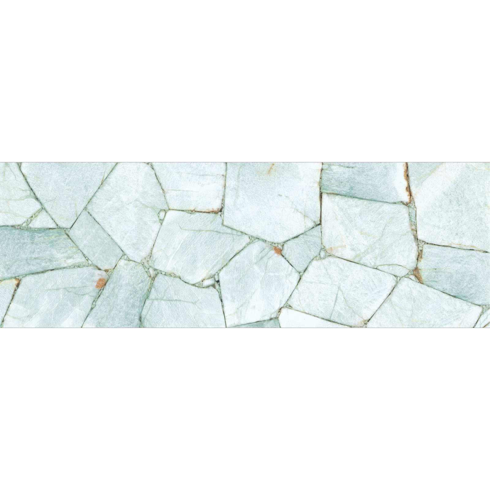 Изображение товара Керамическая настенная плитка DELACORA Amazonit Scale 25.3x75 зеленая для стен