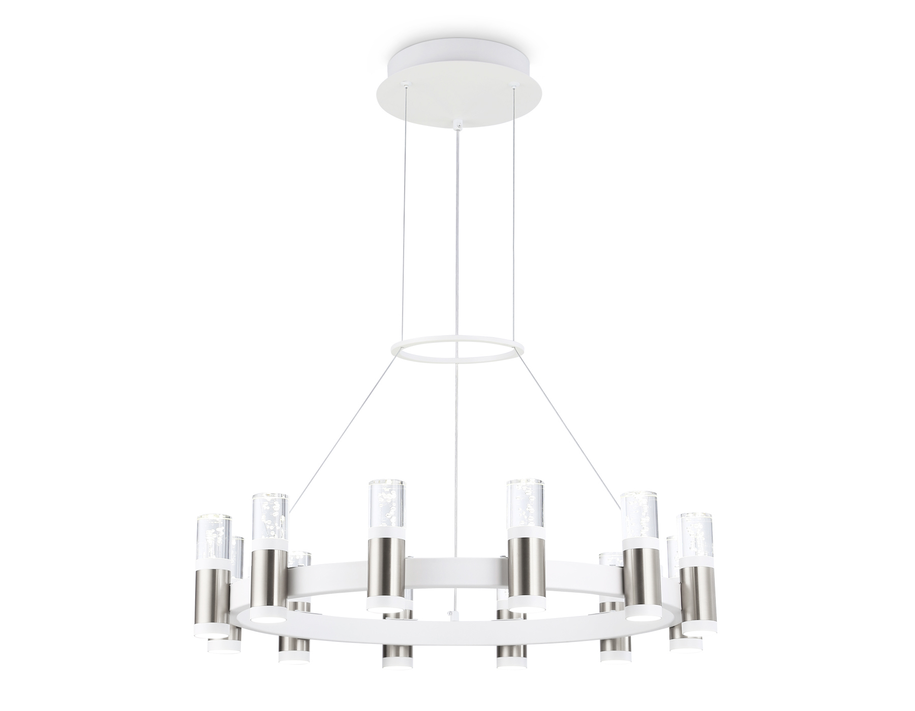 Изображение товара Люстра подвесная светодиодная Ambrella Comfort fl6205 20 м² теплый белый (желтый) свет цвет бесцветный/прозрачный