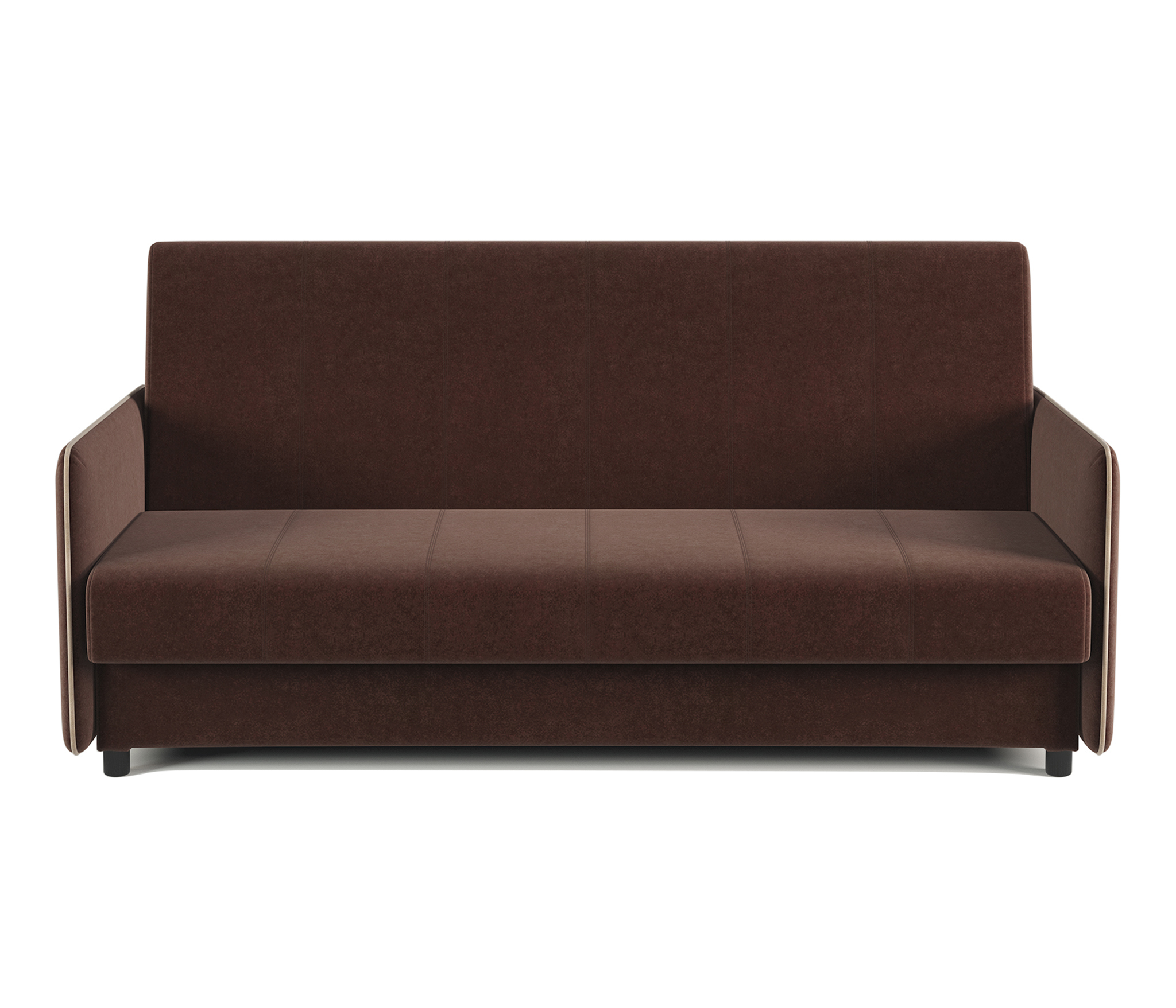 Изображение товара Диван раскладной Шарм-дизайн Стиль 200x100x100 см велюр шоколад