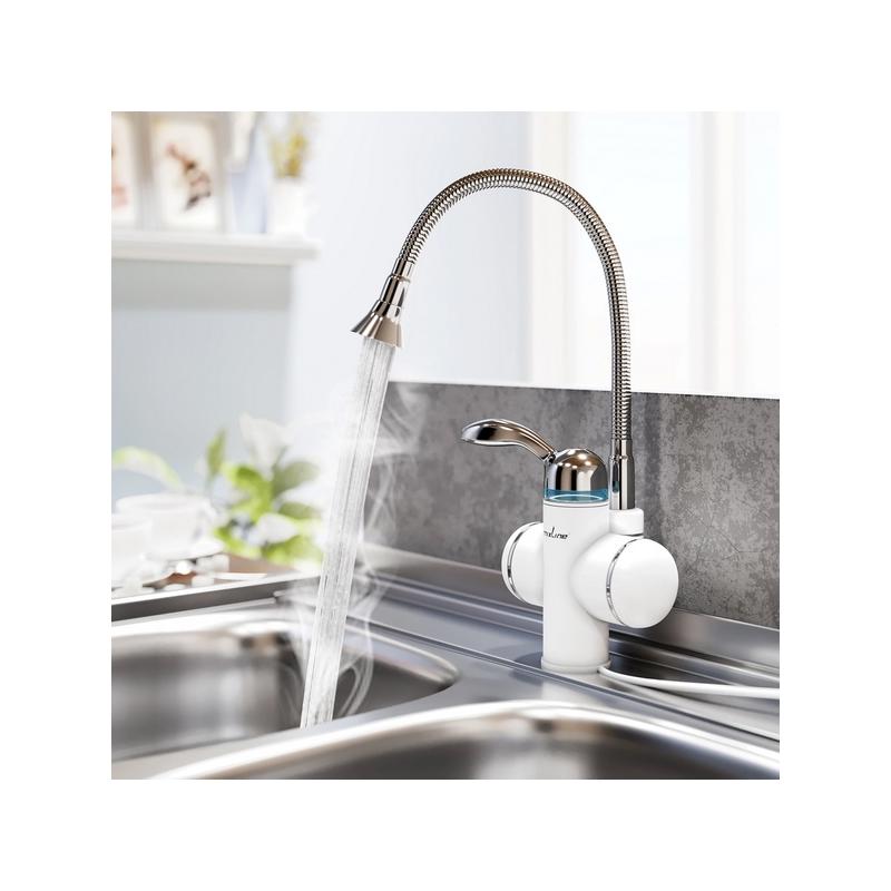 Изображение товара Проточный электрический водонагреватель Mixline Wh-002 3.3 кВт белый для кухни и бытовых целей