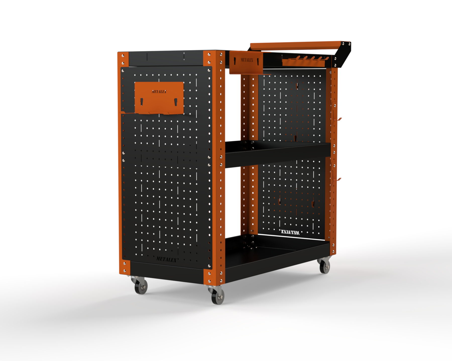 Изображение товара Тележка инструментальная METALEX Тип2 950x400x800 мм прочная и регулируемая