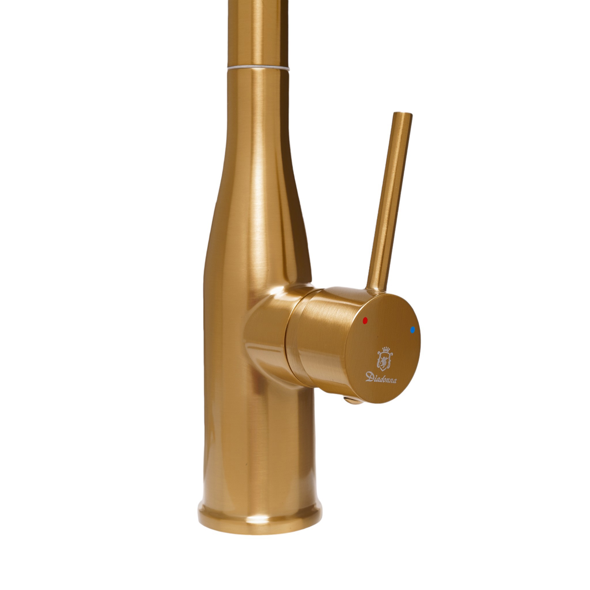 Изображение товара Смеситель для кухни Diadonna D60-0002G с поворотным изливом 24 см в матовом золоте