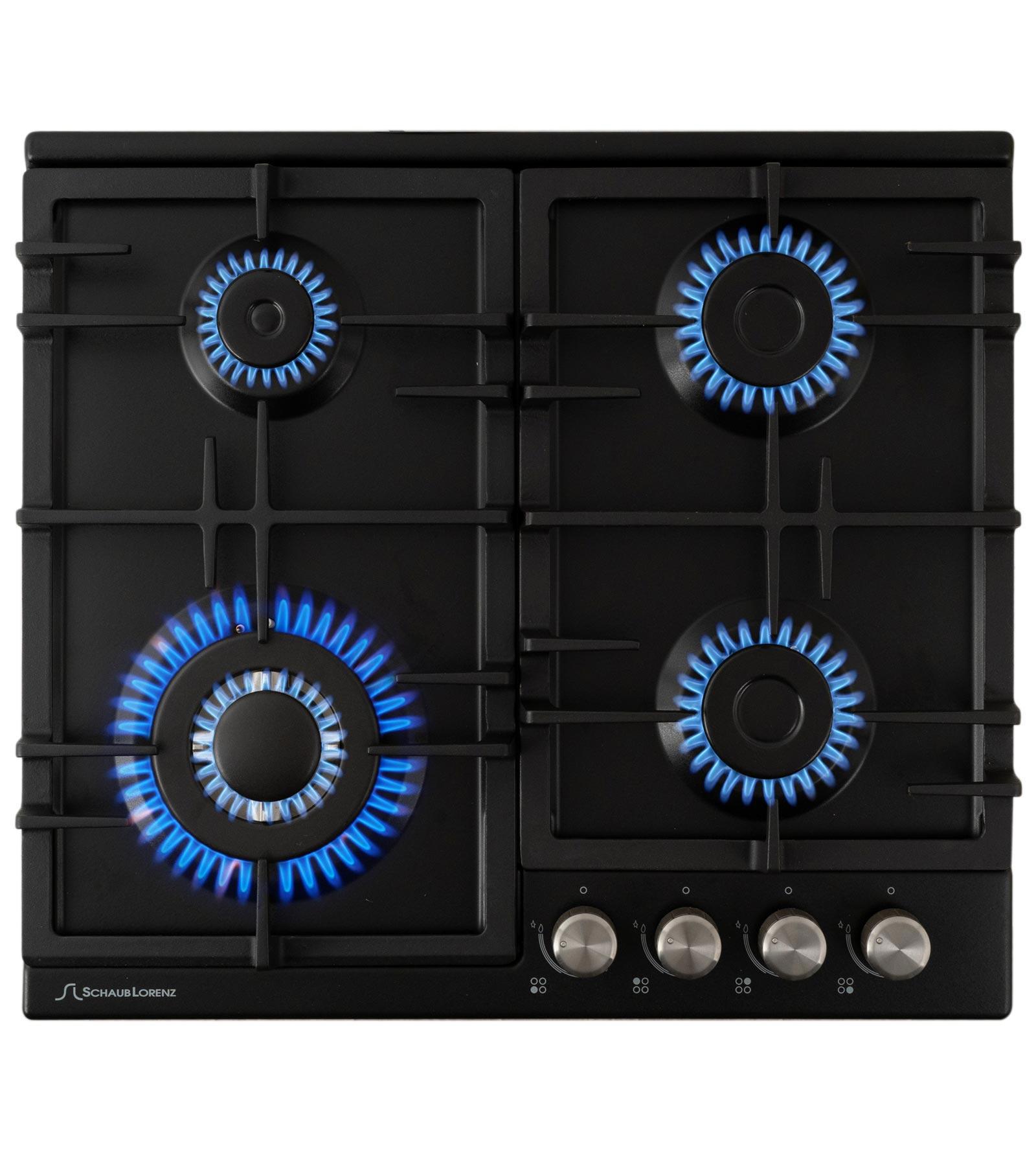 Изображение товара Газовая варочная панель Schaub Lorenz SLK GS6511 4 конфорки черная встроенная