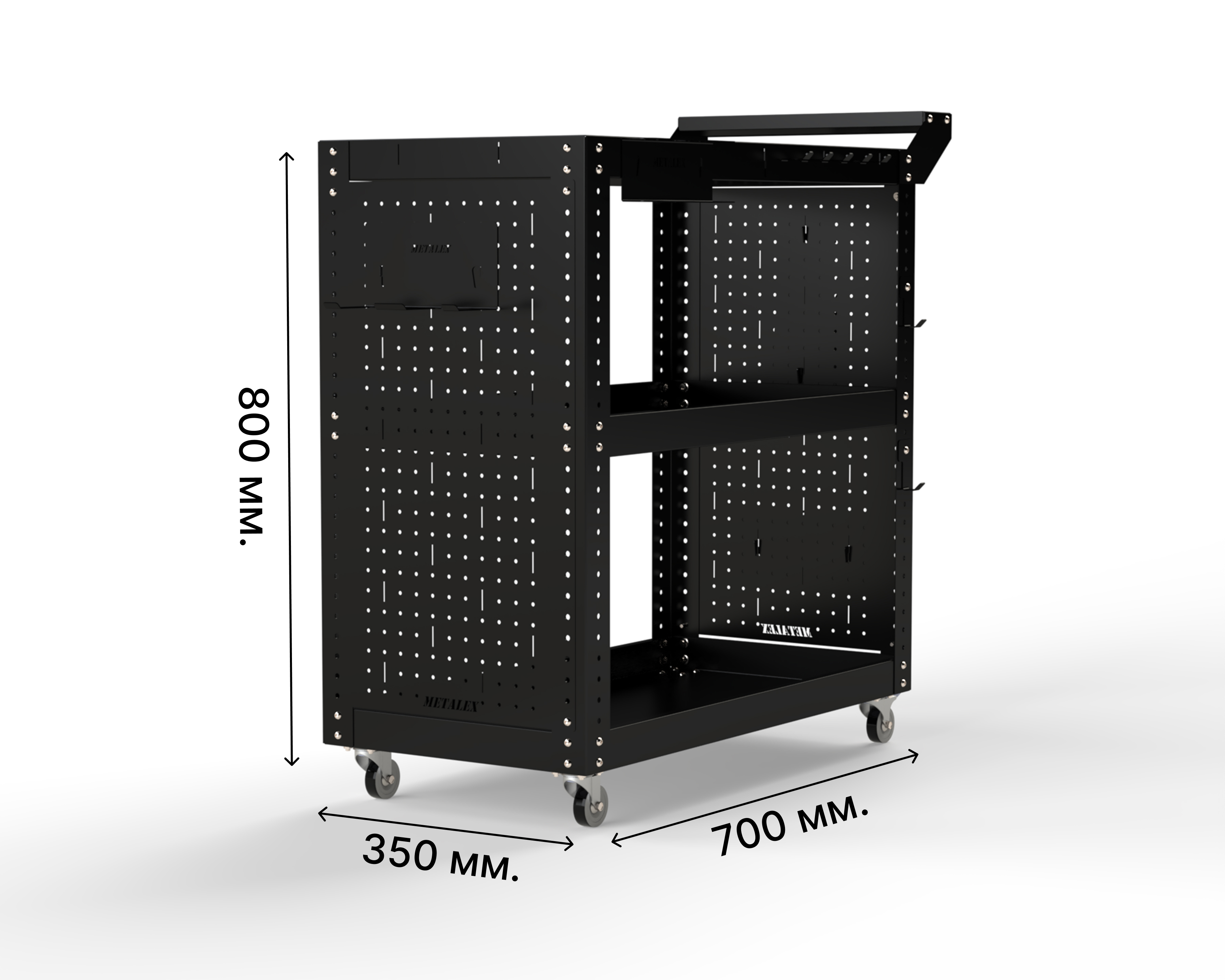 Изображение товара Тележка инструментальная METALEX Тип2 118193 800x450x800 мм Россия