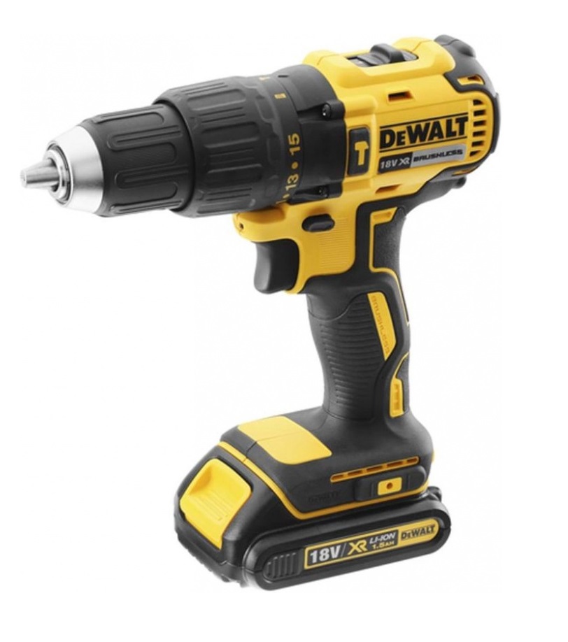 Изображение товара Аккумуляторная дрель-шуруповерт Dewalt DCD778S2T 18В Li-Ion без АКБ и ЗУ