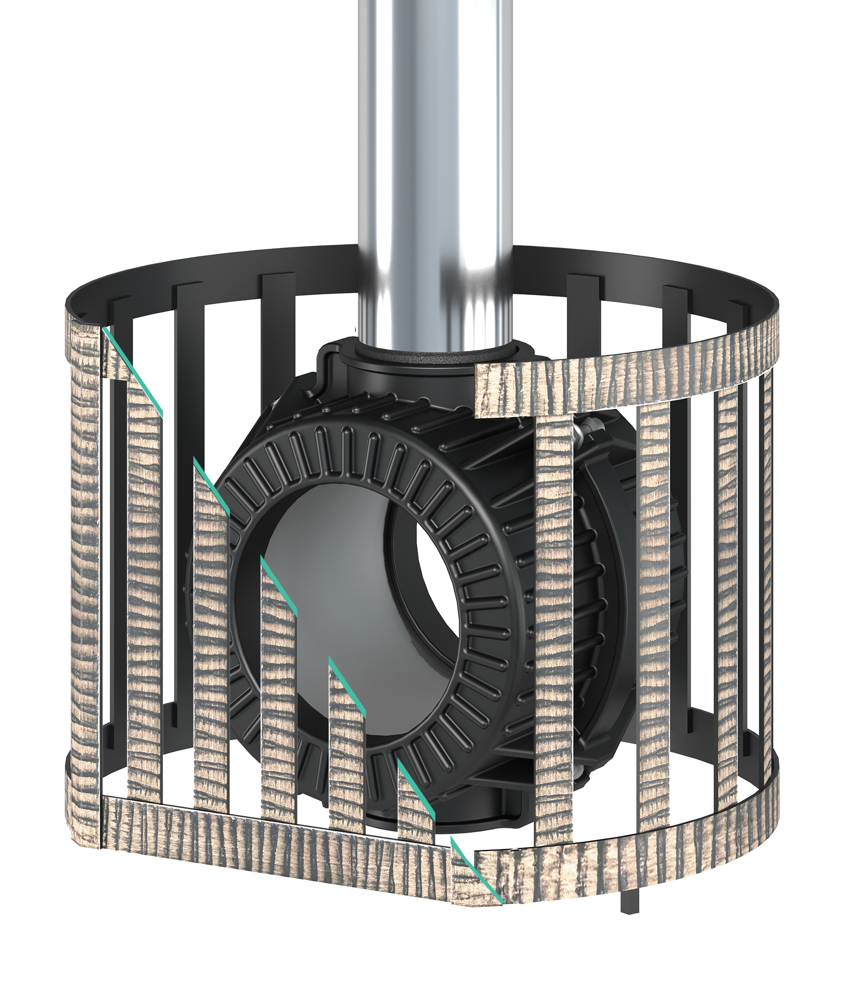 Изображение товара Сетка Турбопар Везувий Ковка 56x56x40см сталь желтая для каменки