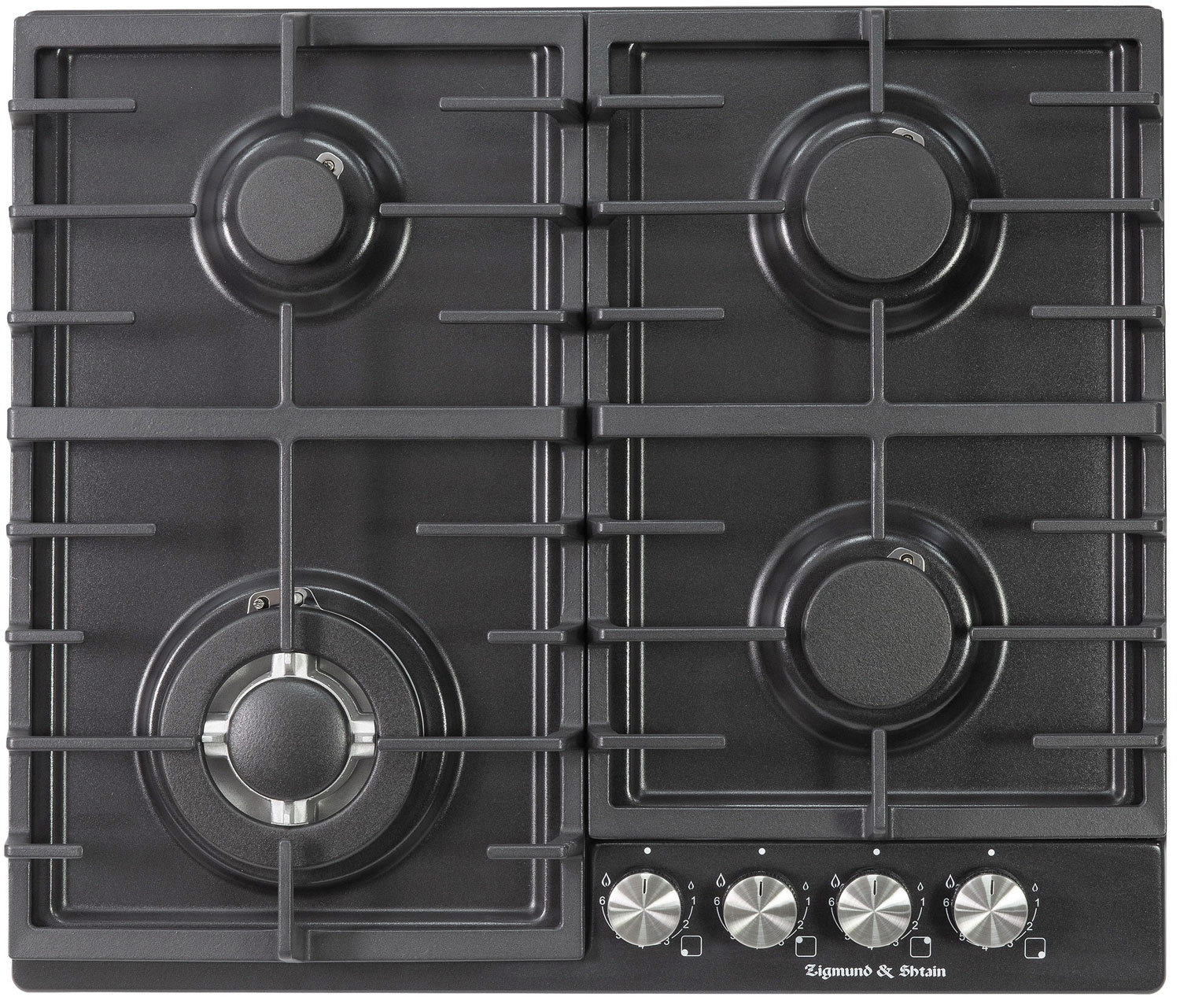 Изображение товара Газовая варочная панель Zigmund & shtain G 20.6 B 58 см 4 конфорки черная