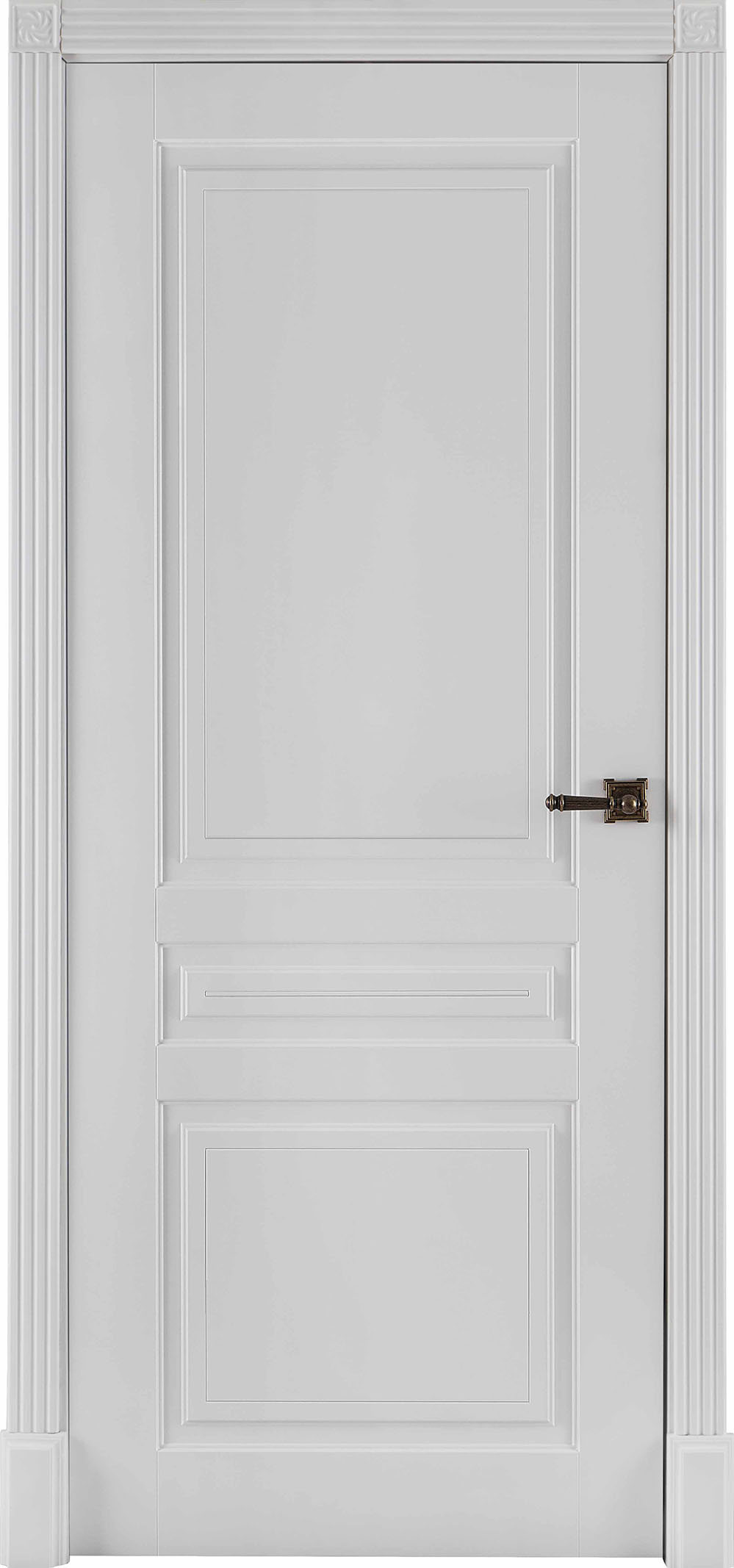 Изображение товара Дверь межкомнатная Двери регионов Турин глухая 200x70см эмаль цвет белый без замка и петель