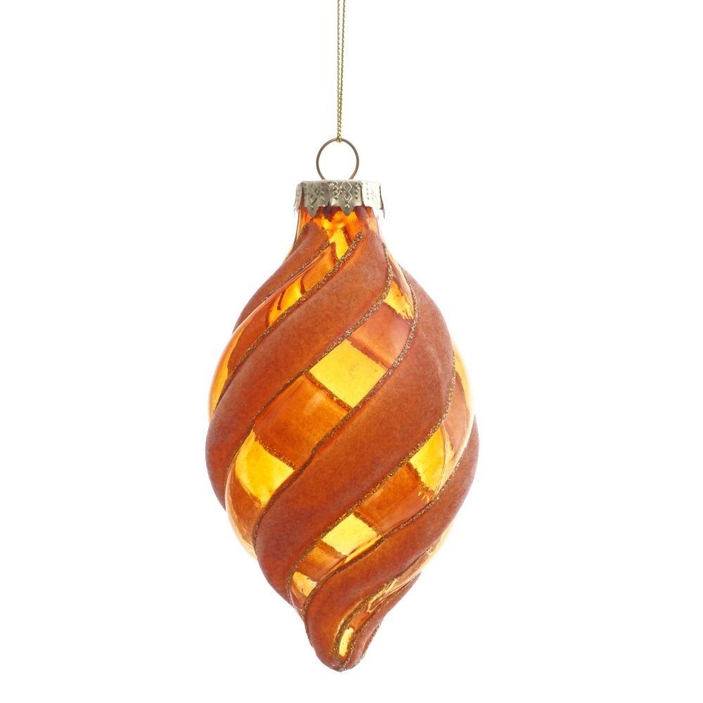 Изображение товара Елочная игрушка 811803 13 см x 7.5 см оранжевый/медный