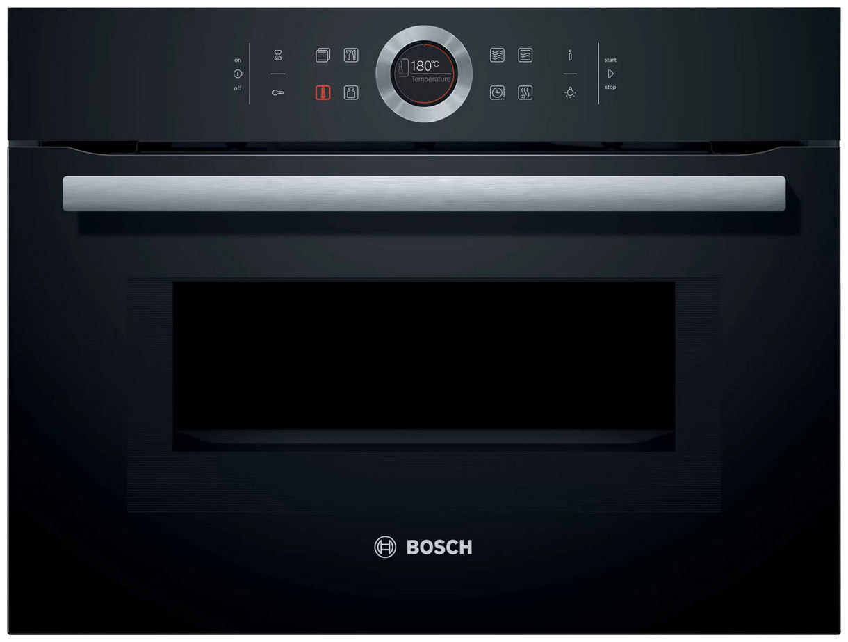 Изображение товара Встраиваемый духовой шкаф Bosch CMG633BB1 45 л черный с микроволнами и системами безопасности