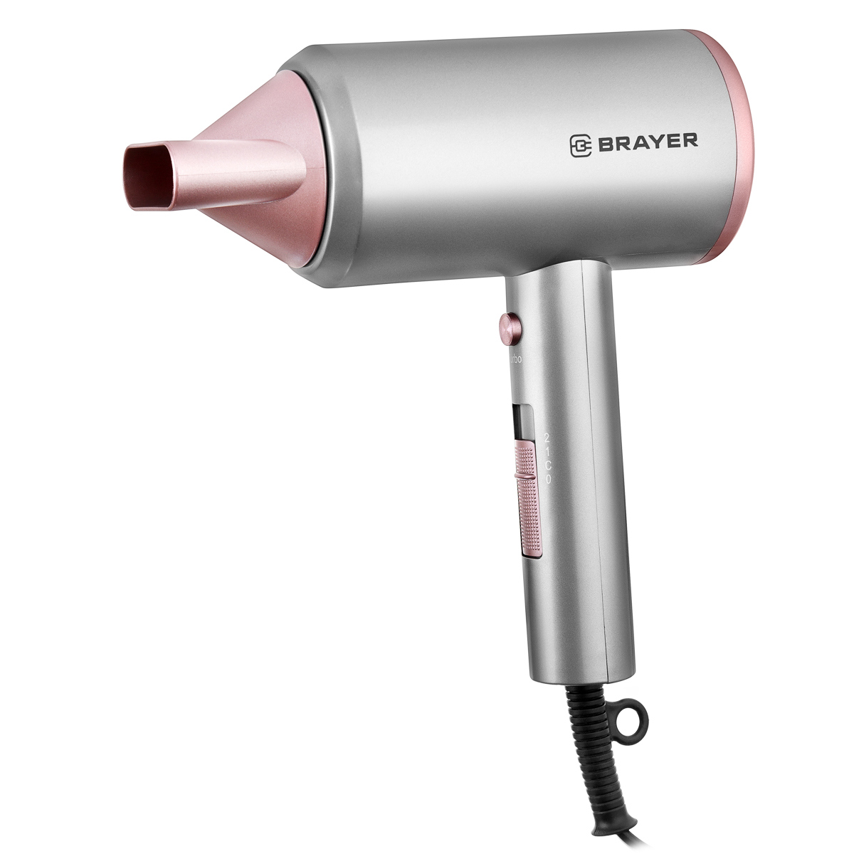 Изображение товара Фен BRAYER 3022BR 2 скорости 2 режима цвет серо-бежевый