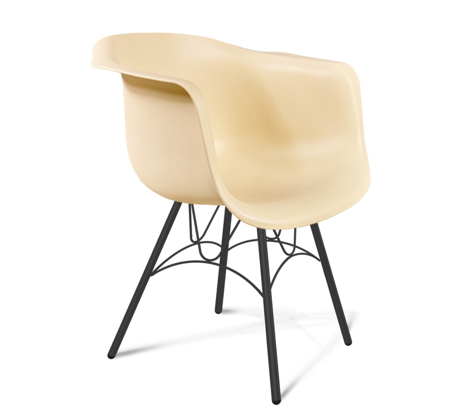 Изображение товара Современный бежевый пластиковый стул Sheffilton 8425630502 для кафе и офиса