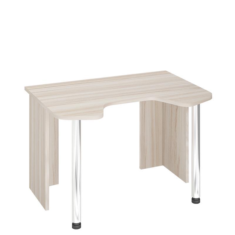 Изображение товара Компьютерный стол Мэрдэс Скл-игр120 бежево-белый с изгибом 120x77x90 см