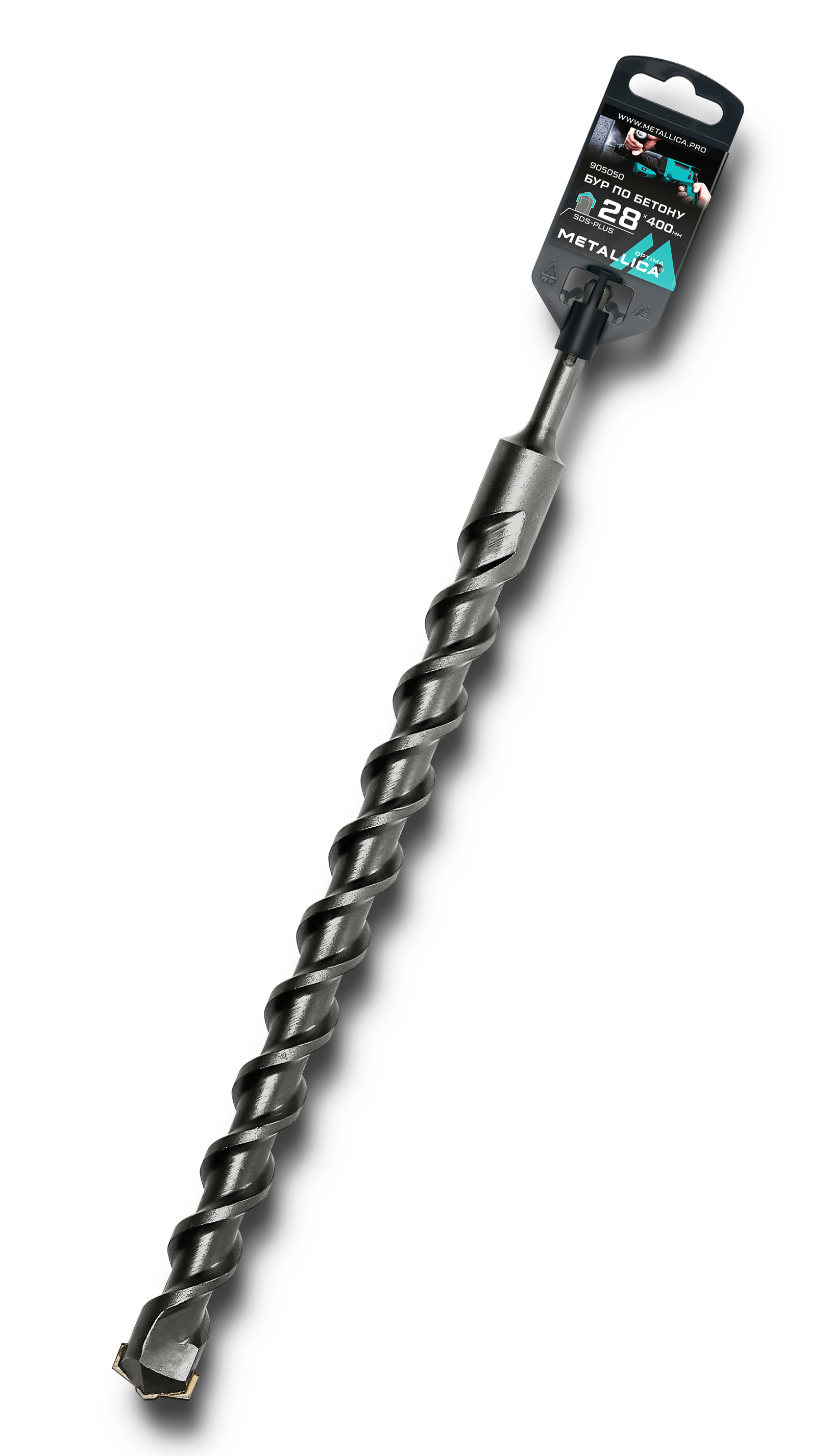 Изображение товара Бур по бетону SDS Plus Metallica 905050 28x400 мм