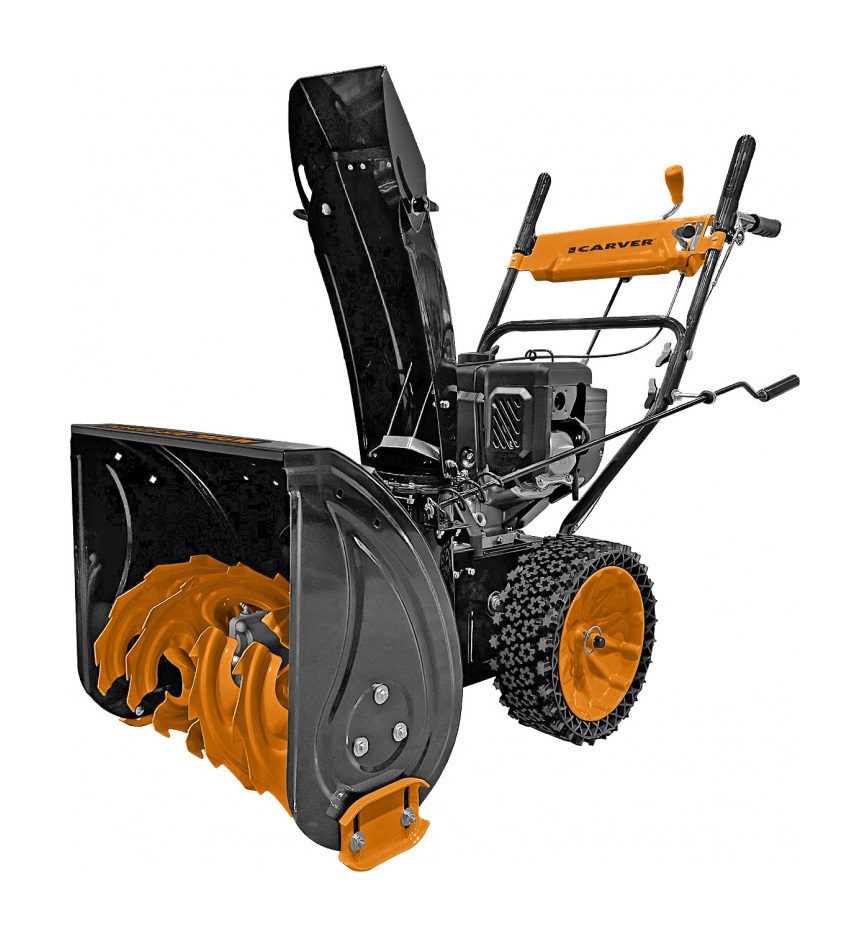 Изображение товара Бензиновый снегоуборщик Carver 01.017.00016 56 см 7 л.с. с двухступенчатым шнеком