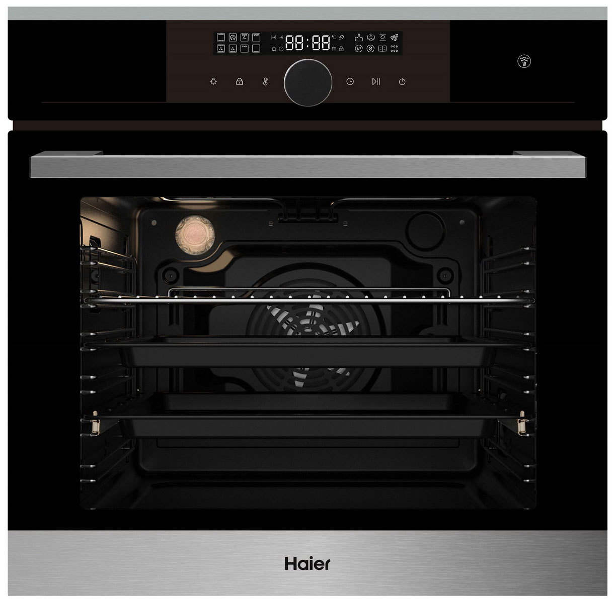 Изображение товара Встраиваемый духовой шкаф Haier HOX-FP5RABX 59.5х59.5х56.7 см цвет черный