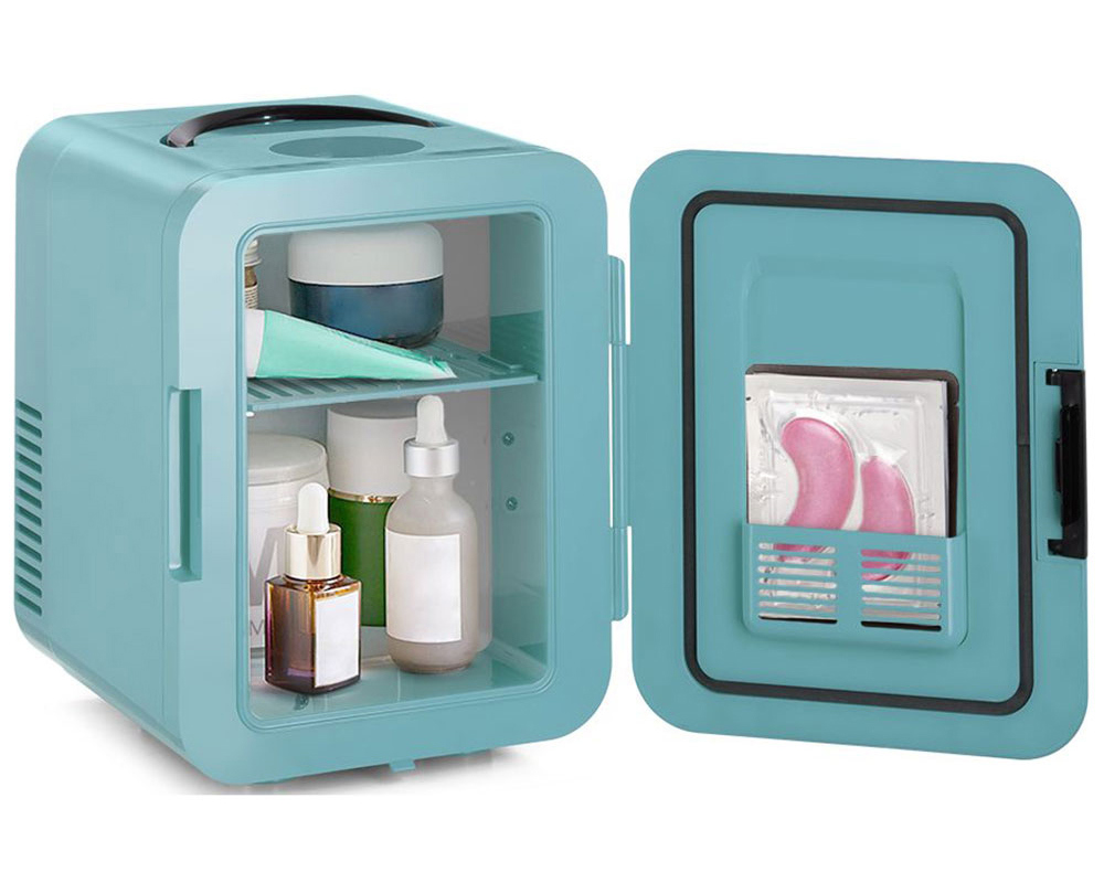 Изображение товара Холодильник для косметики Kitfort КТ-3159-2 темно-бирюзовый компактный 4 л