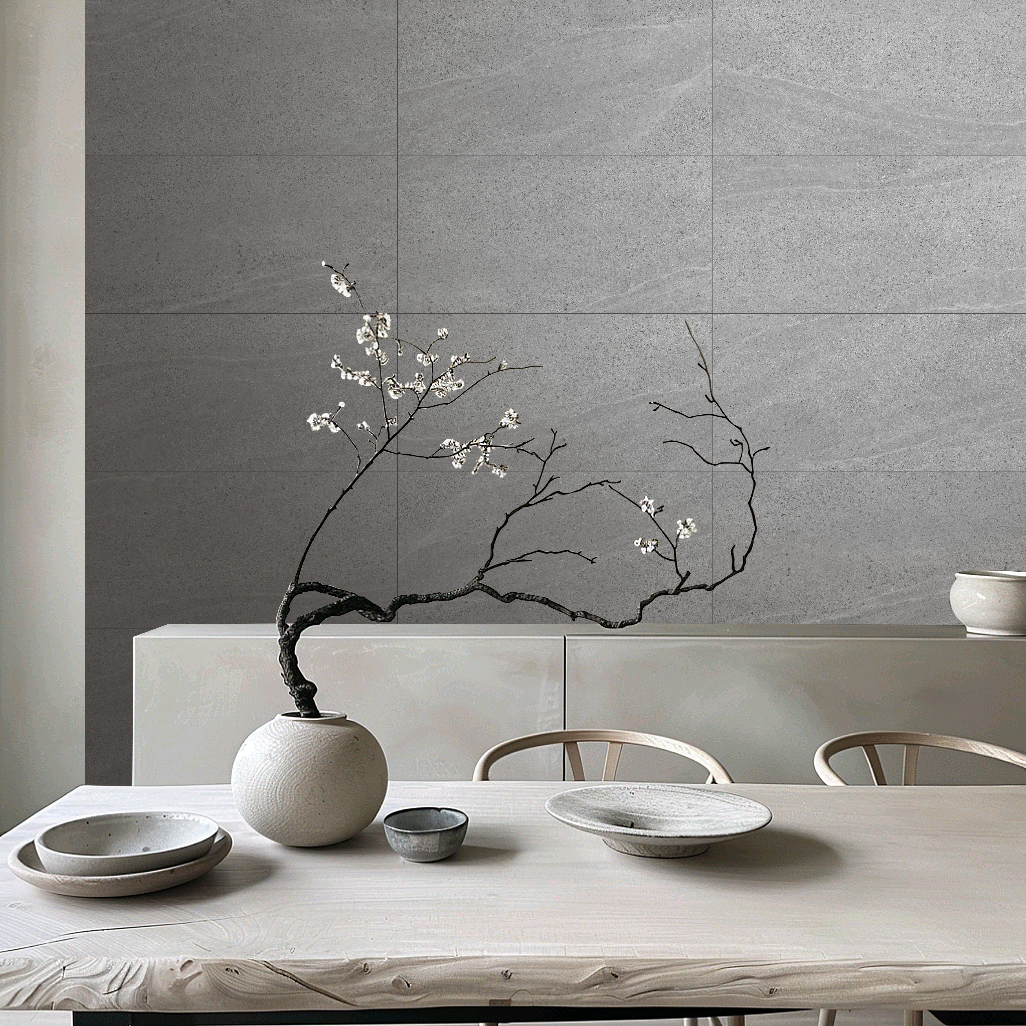 Изображение товара Керамическая плитка Керамин Камерун CDB00033234_VRN 60x30см цвет светло-серый