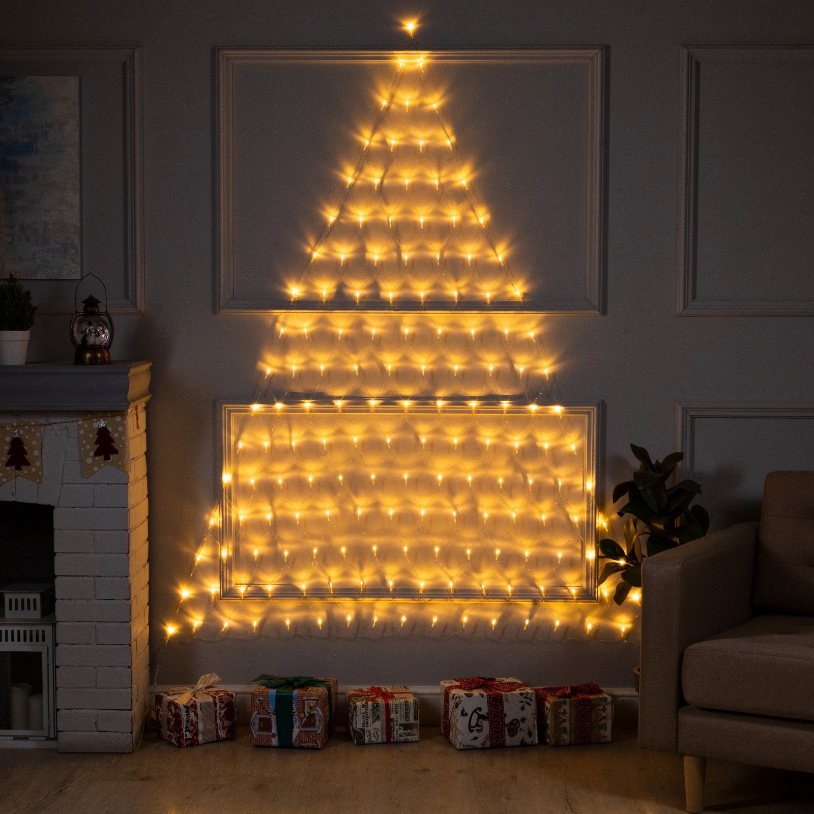 Изображение товара Электрогирлянда комнатная Luazon lighting 9642120 сеть 2x2 м 152 ламп прозрачный 8 режимов работы