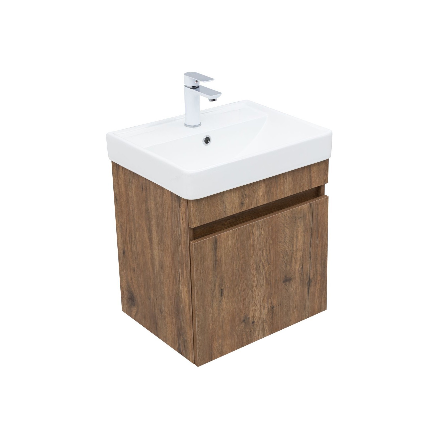 Изображение товара Тумба под раковину Aquanet Оптима дуб рустикальный 48.4см влагостойкая