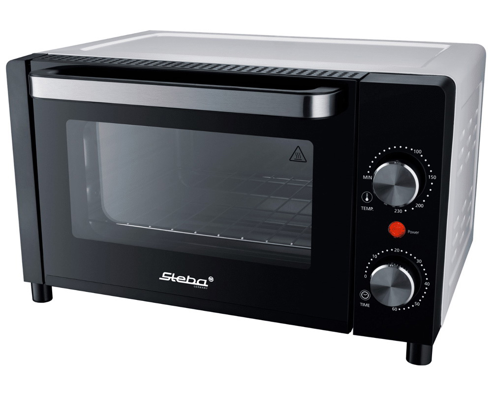 Изображение товара Электропечь STEBA 651225 1050 Вт, объем 9л, нерж. сталь, черный цвет