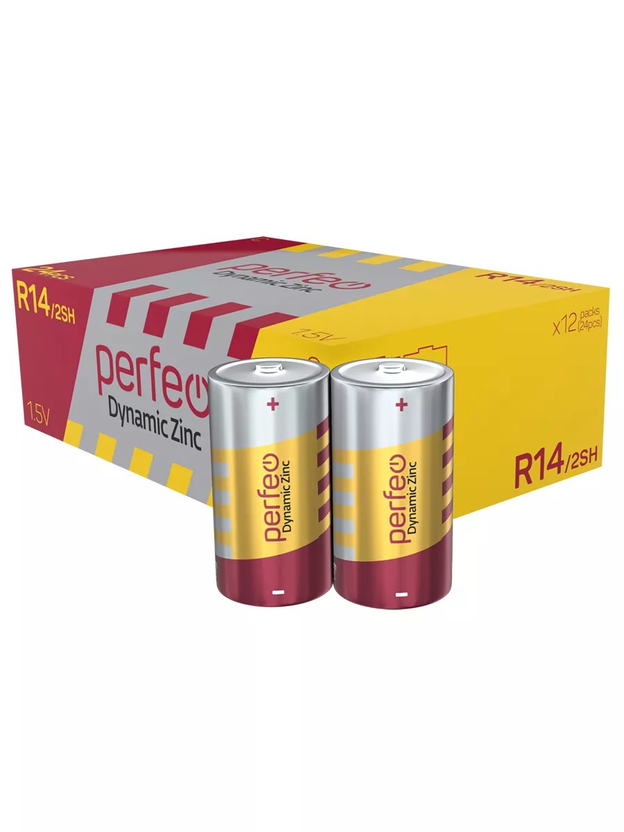 Изображение товара Батарейка Perfeo солевая R14/2SH 24 шт.