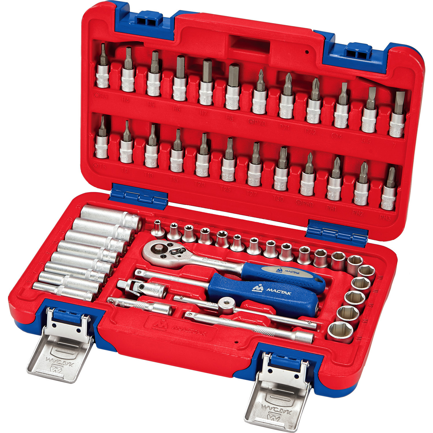 Изображение товара Набор инструментов Мастак 01-056C 56 предметов для автомобилей и мастерских